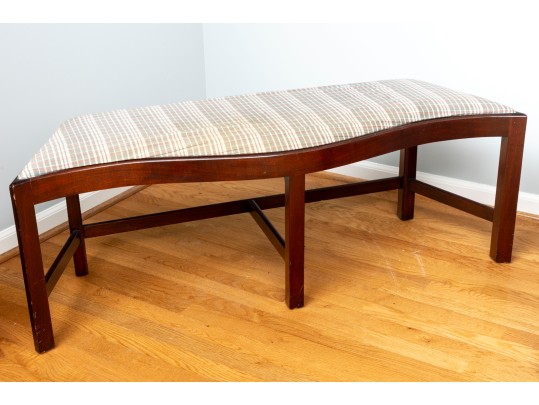 Madison Square Furniture Upholstered Serpentine Bench