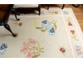 Pretty Pictorial Floral Wool Dhurie Flatweave Rug (13'8
