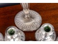 Five Pairs Of Rare Weighted Victorian Style Sterling Candlesticks