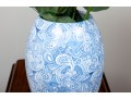 Molin France Ceramic Paisley Motif Vase