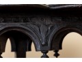 Heavily Carved Victorian English Trefoil Side Table