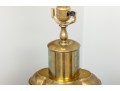 1970's Chinese Brass Tea Canister Table Lamp