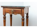 Traditional Glass-Topped Nightstand