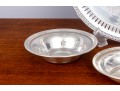 Small Collection Of Three Pierced Sterling Silver Dishes And Silver Plate Platter