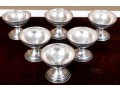 Six Antique Sterling Silver Sherbet Cups