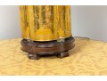1970's Chinese Brass Tea Canister Table Lamp