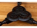 Heavily Carved Victorian English Trefoil Side Table