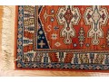 Beautiful Wool Scatter Rug With Geometric Motifs (4'7