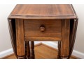 Traditional Gateleg Table With Drawer