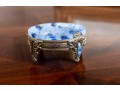 Victorian Blue Art Glass Salt Dishes