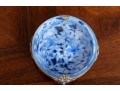 Victorian Blue Art Glass Salt Dishes