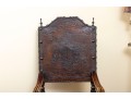 Gorgeous Jacobean-era Tooled Leather Back & Seat Chair
