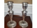 Five Pairs Of Rare Weighted Victorian Style Sterling Candlesticks