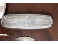 Vintage Sterling Silver & Mother Of Pearl Vanity Brush Set
