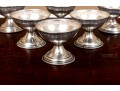 Six Antique Sterling Silver Sherbet Cups