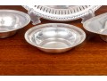 Small Collection Of Three Pierced Sterling Silver Dishes And Silver Plate Platter