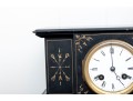 Antique First Virginia Bank Black Slate Clock