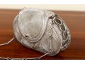 Ornate Minaudiere Filigree Evening Bag, Silver-Plated Copper