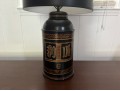 Chinoiserie Tole Tea Caddy Form Table Lamp