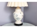 Ceramic Reverse-Painted Ginger Jar Form Table Lamp