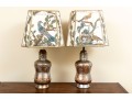 Stylish Metal Table Lamps With Illustrative Shades
