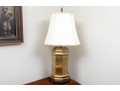 Vintage Chinoiserie Brass Table Lamp