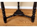 Heavily Carved Victorian English Trefoil Side Table