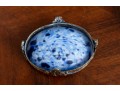 Victorian Blue Art Glass Salt Dishes