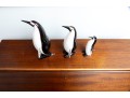 Family Of Three Murano Glass Penguins After Formia Vetri Di