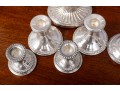 Five Pairs Of Rare Weighted Victorian Style Sterling Candlesticks