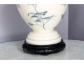 Ceramic Reverse-Painted Ginger Jar Form Table Lamp