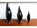 Family Of Three Murano Glass Penguins After Formia Vetri Di