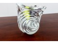 Crystal Cornicopia Bowl With Art Glass Fruit 