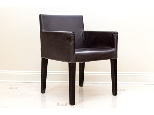 Casa Milano Leatherette Upholstered Armchair