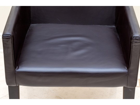 Casa Milano Leatherette Upholstered Armchair
