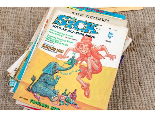 Massive Collection Of Vintage Mad Magazine Comic Books, In Excess Of 80 Magazines