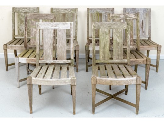 Set Of 8 Sutherland Outdoor Teak Dining Chairs
