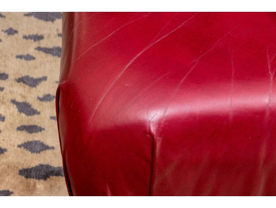 Fine Hancock & Moore Leather Ottoman