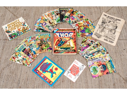 Large Lot Of Vintage Marvel Magazines, Approximately 55 Plus