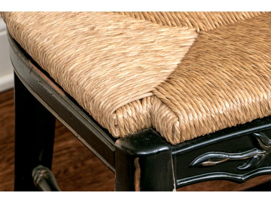 Set Of Six Vintage French Country Style Dining Chairs 