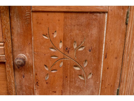 Antique Oak Wash Stand, For Restoration