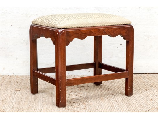 Vintage Chippindale Style Carved Cherry Bench