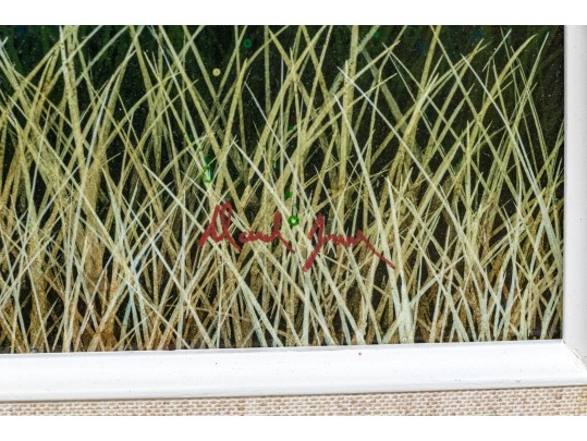 Signed Painting On Board, Duck In A Landscape