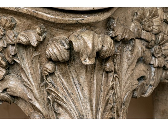 Vintage French Baroque Style Console Table 