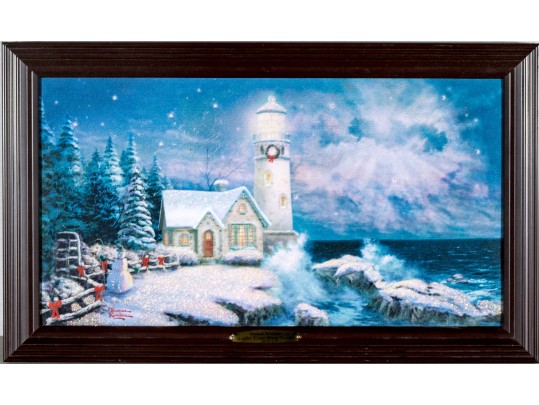 The Bradford Exchange, Thomas Kinkade Illuminated Canvas Print, 