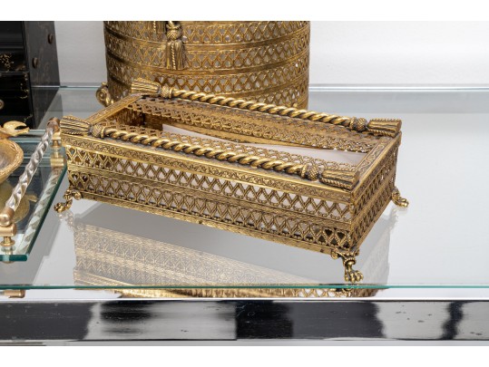 Group Of Good Quality Bathroom/Powder Room Furnishings