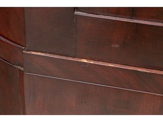 Mahogany American Empire Corner Cabinet