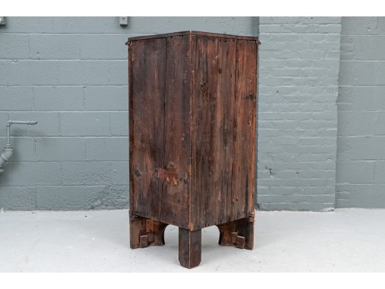 Mahogany American Empire Corner Cabinet