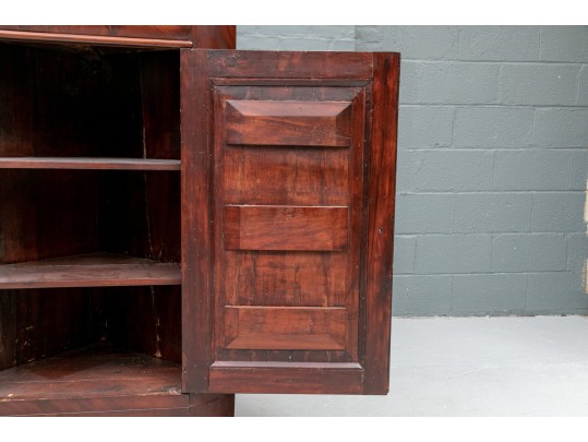 Mahogany American Empire Corner Cabinet