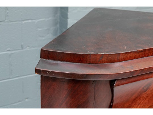 Mahogany American Empire Corner Cabinet